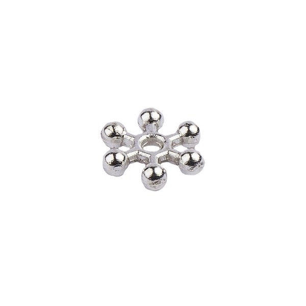 Perlenräder, Ø 8 mm, silber, 200 Stück