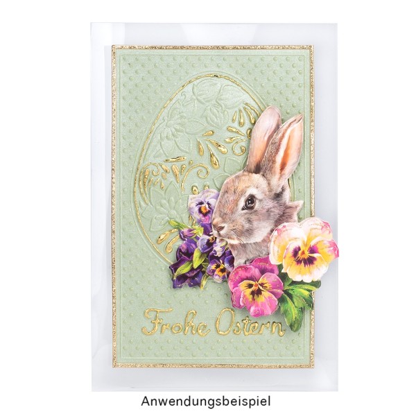 Vaessen Creative 3D Prägeschablone 15x15cm - Gespenster Motiv Für Halloween Basteln