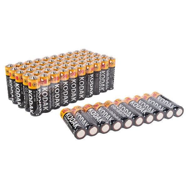 Batterien, KODAK XTRALIFE Alkaline, AA, 60 Stück