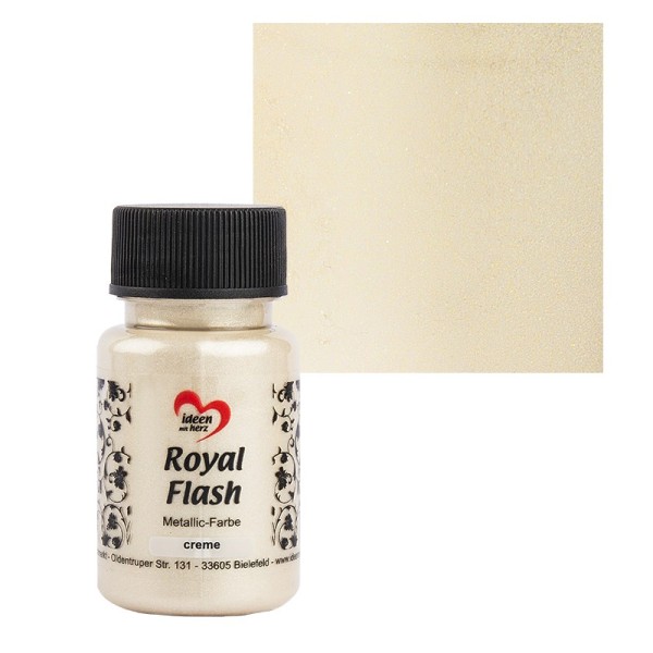 Metallic-Farbe "Royal Flash", creme, 50ml