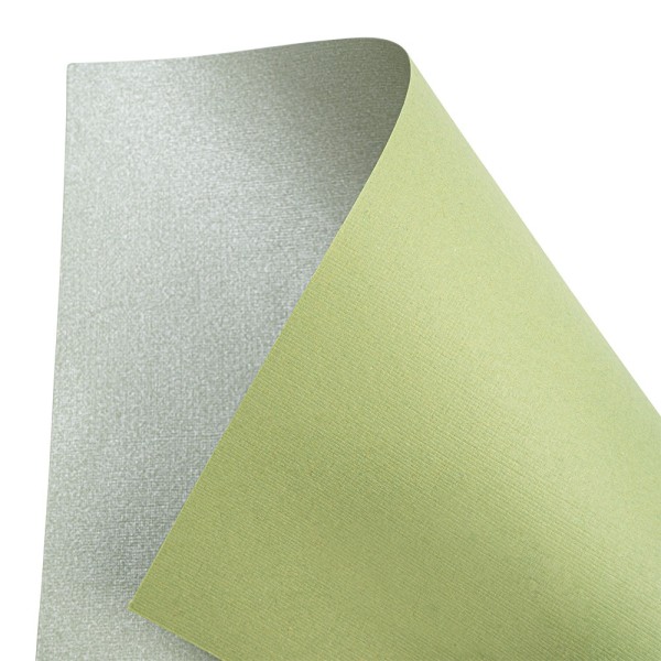 Naturpapiere, metallic, DIN A4, pastellgrün, handgemacht, ideal zum Prägen geeignet, 24 Bogen