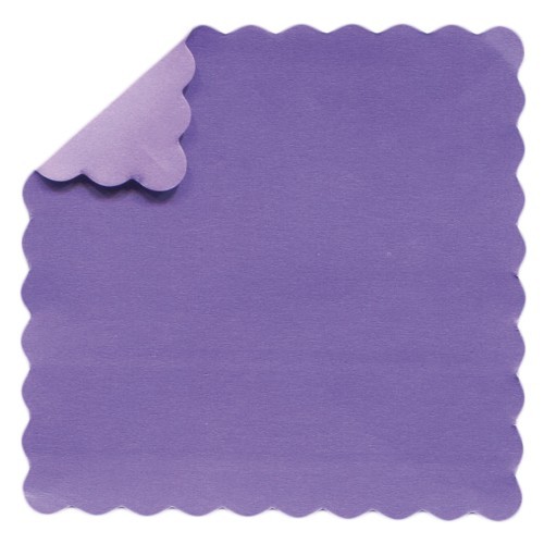DuoColor Stanz-Faltpapiere, 5 x 5 cm, violett, Wellenrand, 200 Blatt