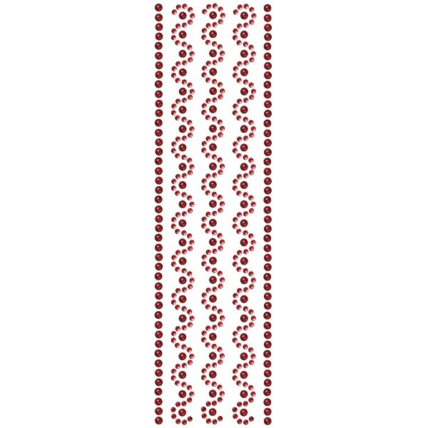 Royal-Schmuck, 5 selbstklebende Bordüren, 29 cm, rot