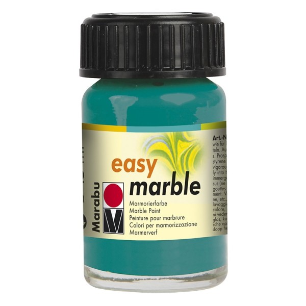 Marmorierfarbe, Marabu easy marble, 15 ml, türkisblau
