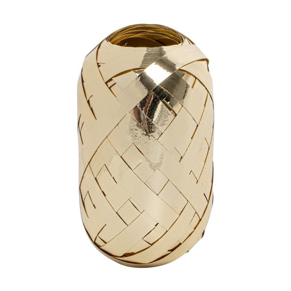 Geschenkband, 5mm breit, 10m lang, hellgold