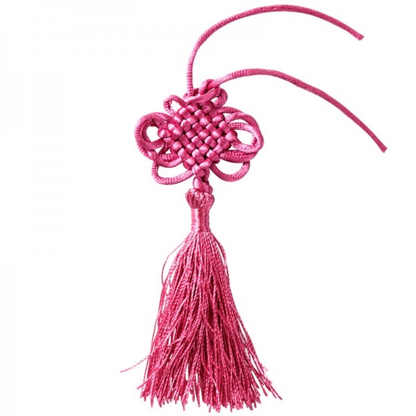 Quasten, 5er Set, 12,5 cm lang, pink