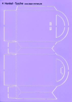 Design-Schablone Nr. 4 "Henkel-Tasche", DIN A4