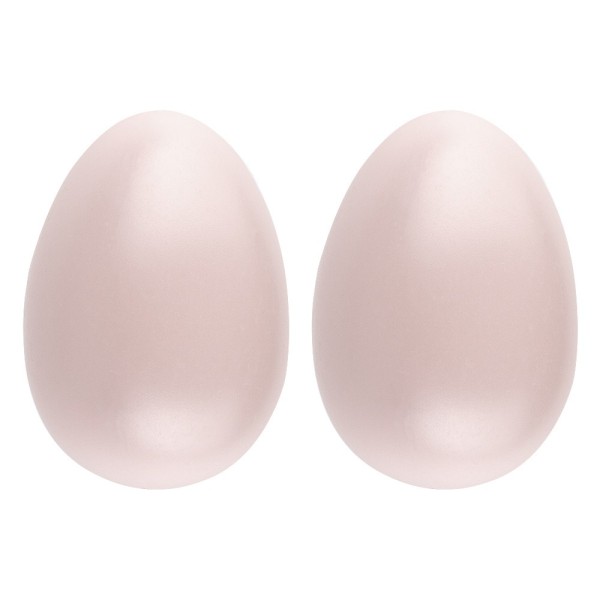 Deko-Eier, Ø 6,5cm, 10cm hoch, pastellrosa, 2 Stück