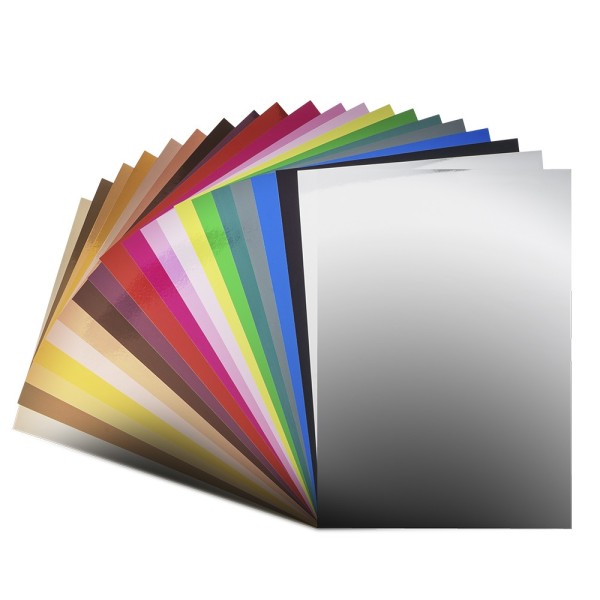 Spiegelkarton, verschiedene Farben, DIN A4, 20 Bogen