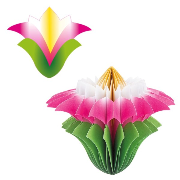 Waben-Stanzteile, Chrysantheme , 11cm x 9,3cm, 100 Stück