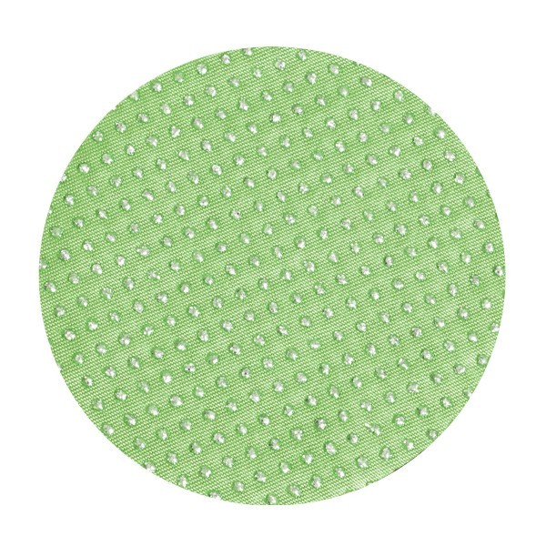 Satin-Kreise, Ø6cm, 50 Stück, Glitzer-Perlen, grün