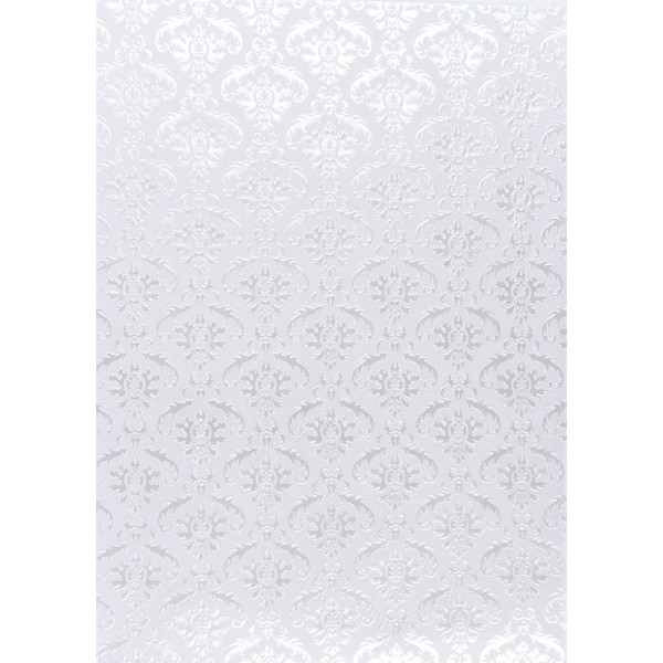 Transparentpapiere, Nova Noblesse 2, mit Top-Prägung & Perlmuttlack, DIN A4, 5 Bogen, weiß