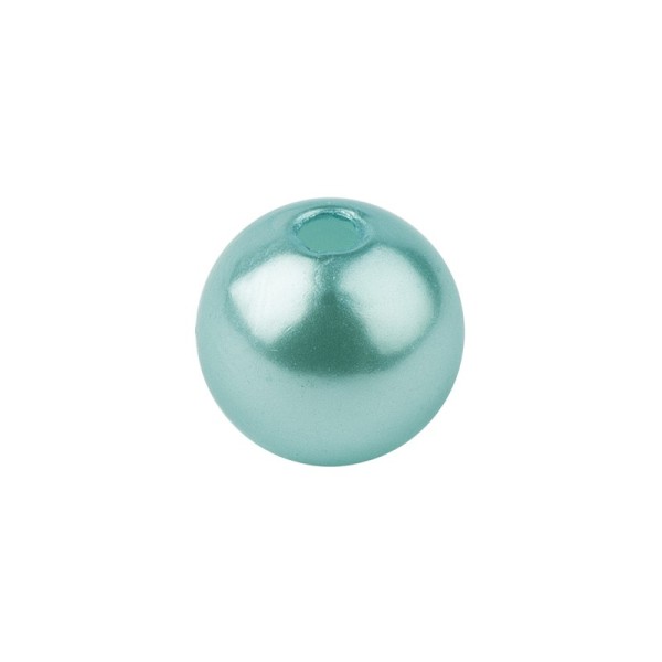 Perlmutt-Perlen, Ø8 mm, 100 Stück, türkis