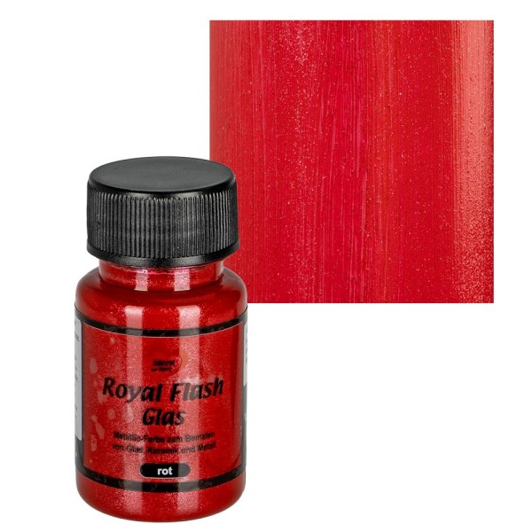 Royal Flash Glas, rot, 50ml