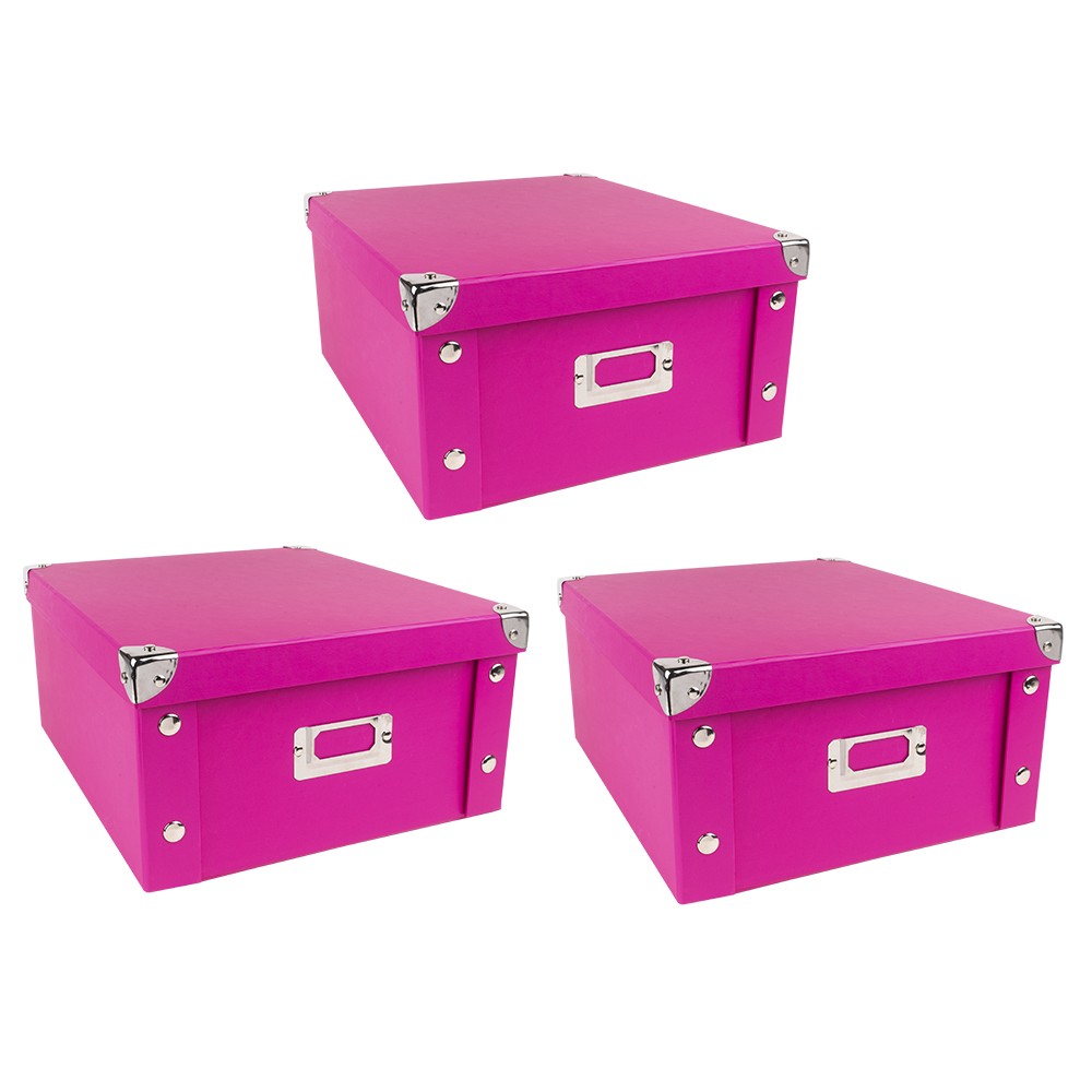 PEARL Faltbare Box mit Deckel: 2er-Set Aufbewahrungsboxen mit Deckel,  faltbar, 31x31x31 cm, schwarz (Ordnungsboxen, Regalbox, Unterwäsche) :  : Küche, Haushalt & Wohnen