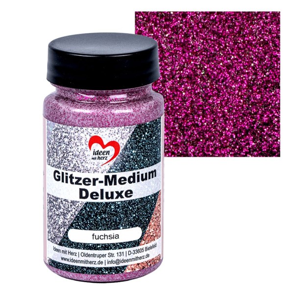 Glitzer-Medium Deluxe, fuchsia, 90ml