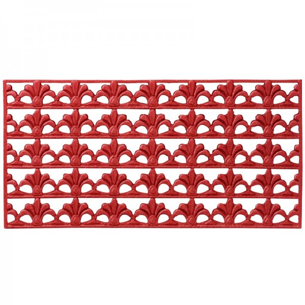 Wachs-Bordüren, Französische Lilie, 5 Bordüren à 2 x 10 cm, rot