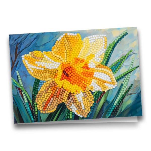 Diamond Painting Gru Karte Hase Mit Fr Hlingsblumen Cm X Cm Inkl Zubeh R Diamond