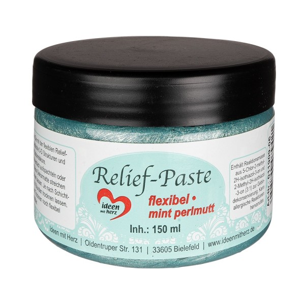 Relief-Paste, flexibel, mint-perlmutt, 150ml