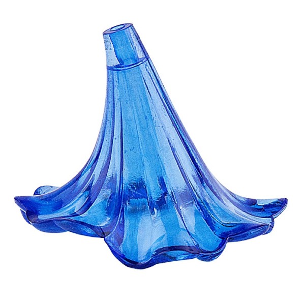 Blütenkelche 2, 3,9cm x 3,0cm, blau, 10 Stück