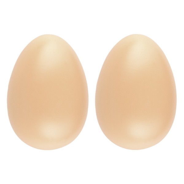 Deko-Eier, Ø 6,5cm, 10cm hoch, apricot, 2 Stück