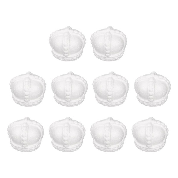 Styropor-Kronen, 50mm x 50mm, 10 Stück