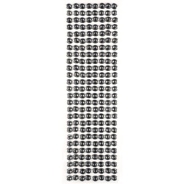 Glitzerstein-Bordüren, selbstklebend, Ornament, silber-grau