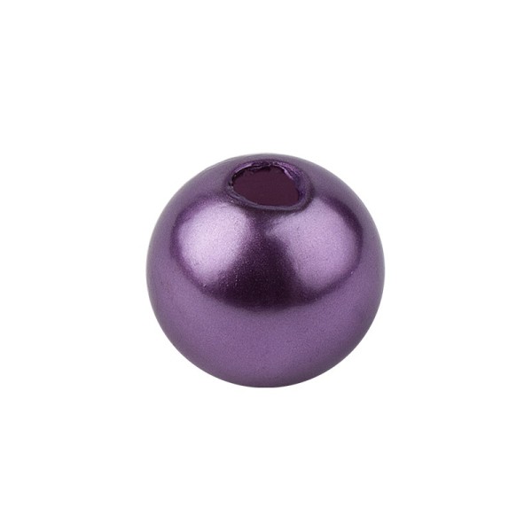 Perlmutt-Perlen, Ø1 cm, 50 Stück, violett