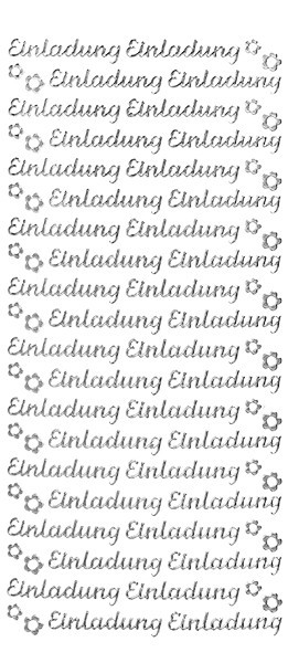 Sticker, Schrift, Einladung,  silber