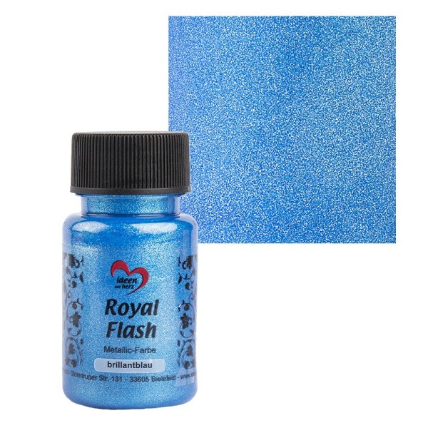 Metallic-Farbe "Royal Flash", brillantblau, 50ml