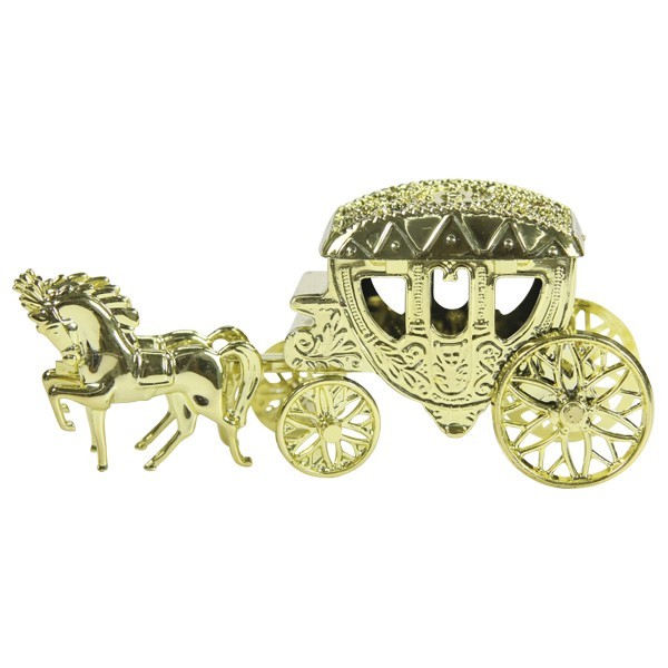 Acryl-Edel-Kutsche, 13 x 4,8 x 5,7 cm, gold