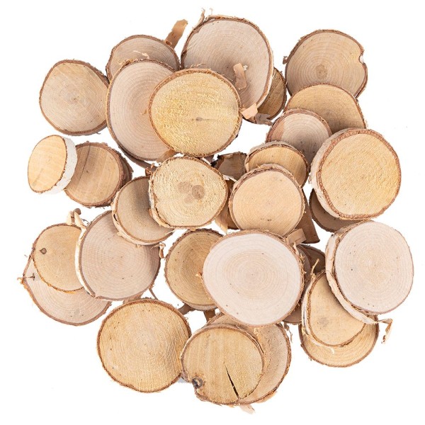 Baumscheiben, Ø3cm bis Ø6cm, 7mm stark, 240g