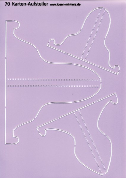 Design-Schablone Nr. 70 "Karten-Aufsteller", DIN A4