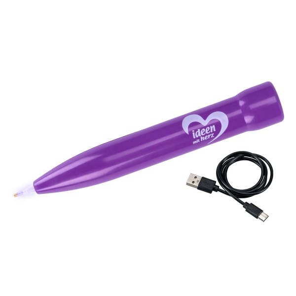 E-Painter, kabellos, mit besonders langer Akkulaufzeit und beleuchteter Spitze, inkl. USB-Kabel