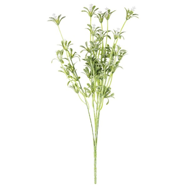 Deko-Busch, Blüten 6, 43cm lang, 5 Stängel, weiße Blüten