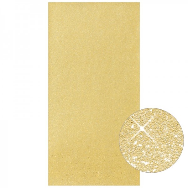 Glitter-Wachsplatte, 20cm x 10cm, gold