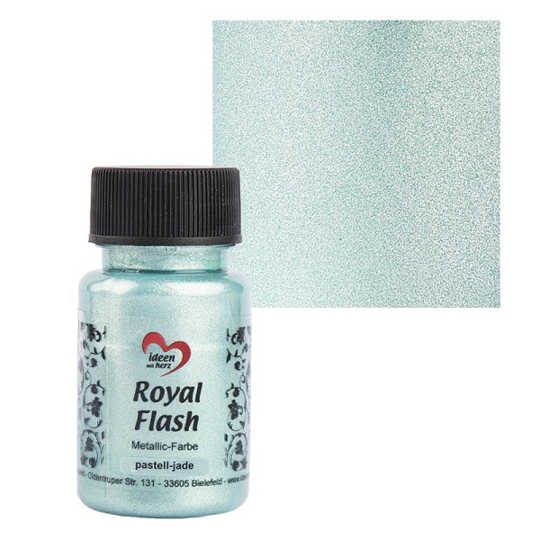 Metallic-Farbe "Royal Flash", pastell-jade, 50ml