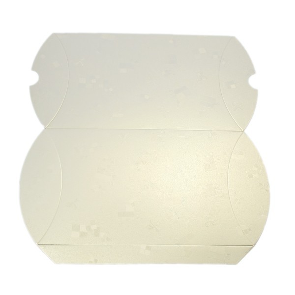 Geschenkbox, Kissen-Form, 22x13x4,5cm, folienkaschiert, champanger