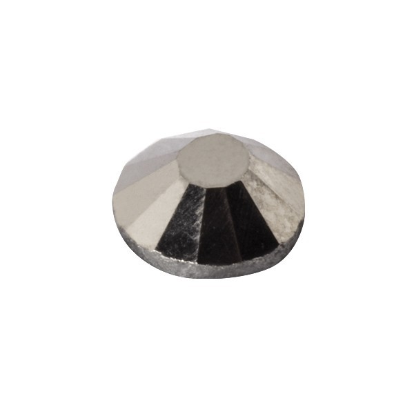 Hot-Fix Glas-Kristalle zum Aufbügeln, Ø5mm, 150 Stk., silber