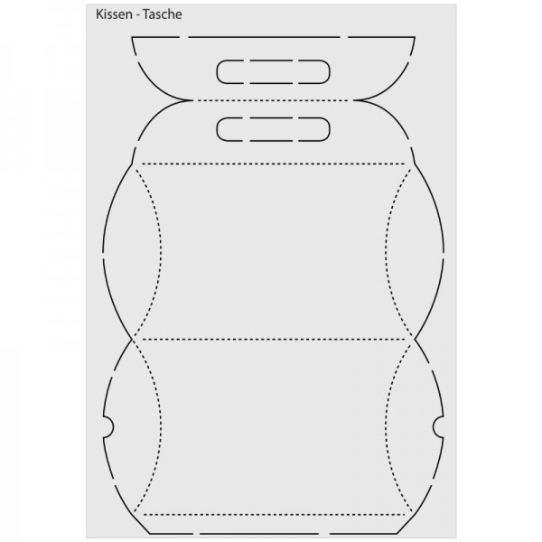 Design-Schablone "Kissen-Tasche", DIN A3