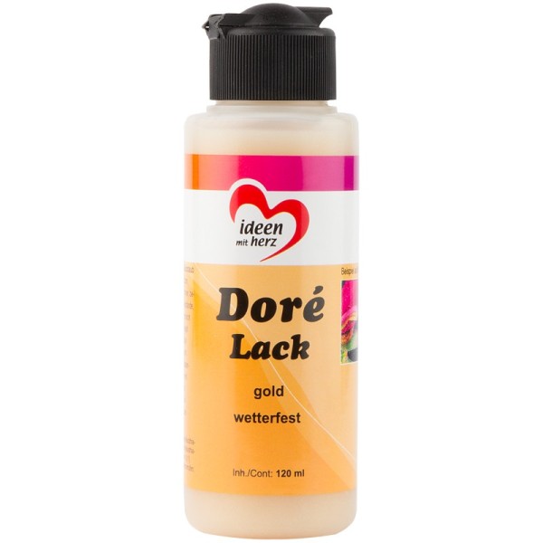 Doré-Lack, gold, wetterfest, 120 ml