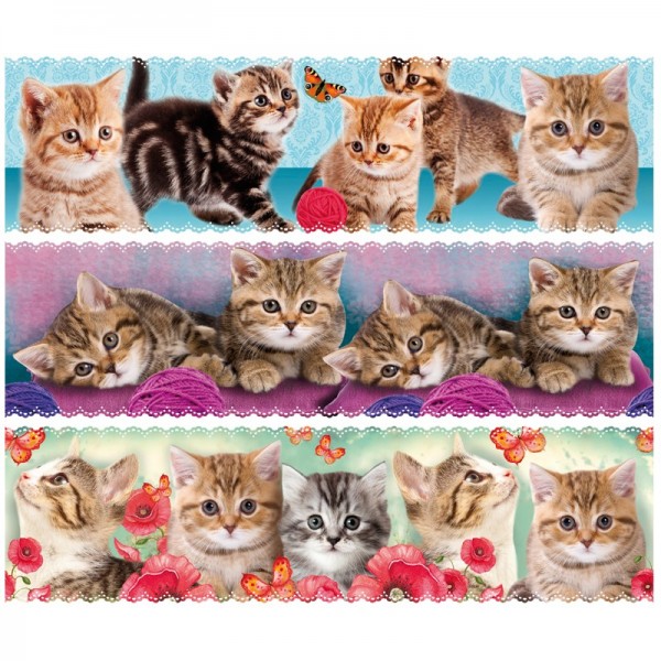 Zauberfolien "Katzen", Schrumpffolien für Ø8cm, 7,5 cm hoch, 6 Stück