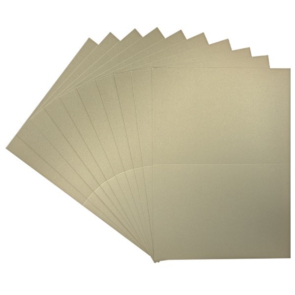 10er Doppelkarten-Set, DORÉ, gold, B6