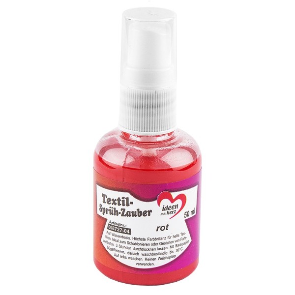 Textil-Sprüh-Zauber/Textil-Sprühfarbe, 50 ml, rot