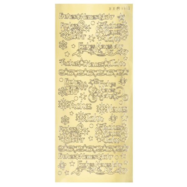DPKOW 175+ Neujahr Sticker Set, 2025 Glücksbringer Silvester Sticker Aufkleber Frohes neues Jahr Viel Glück Sticker Glücksbringer Kleeblatt Glücksschwein Sticker zur Scrapbook Bullet Journal Fotoalbum