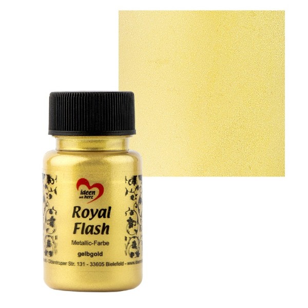 Metallic-Farbe "Royal Flash", gelbgold, 50ml