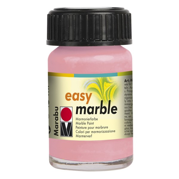Marmorierfarbe, Marabu easy marble, 15 ml, rosa