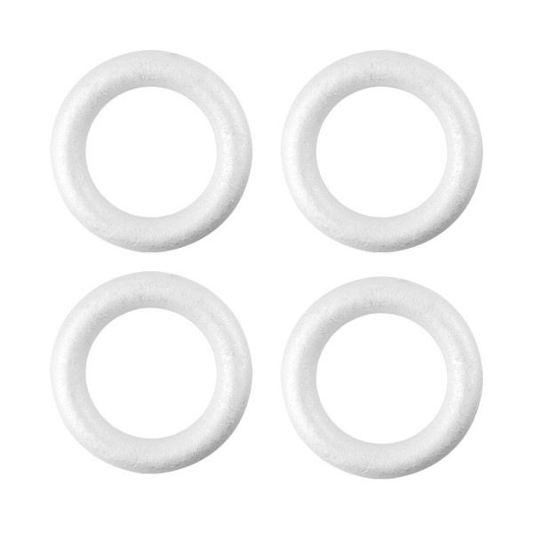 Styropor-Ringe, Ø 12cm, 4 Stück
