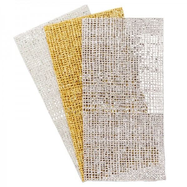 Wachsnetze mit Glimmer, 3er Set