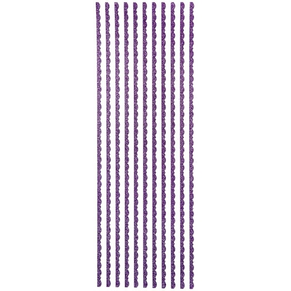 Glitzer-Bordüren "Lilia", selbstklebend, 10cm x 30cm, violett